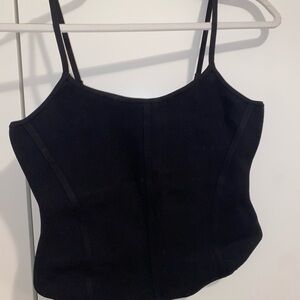 Aritzia Black Sculpt Knit Tank Top